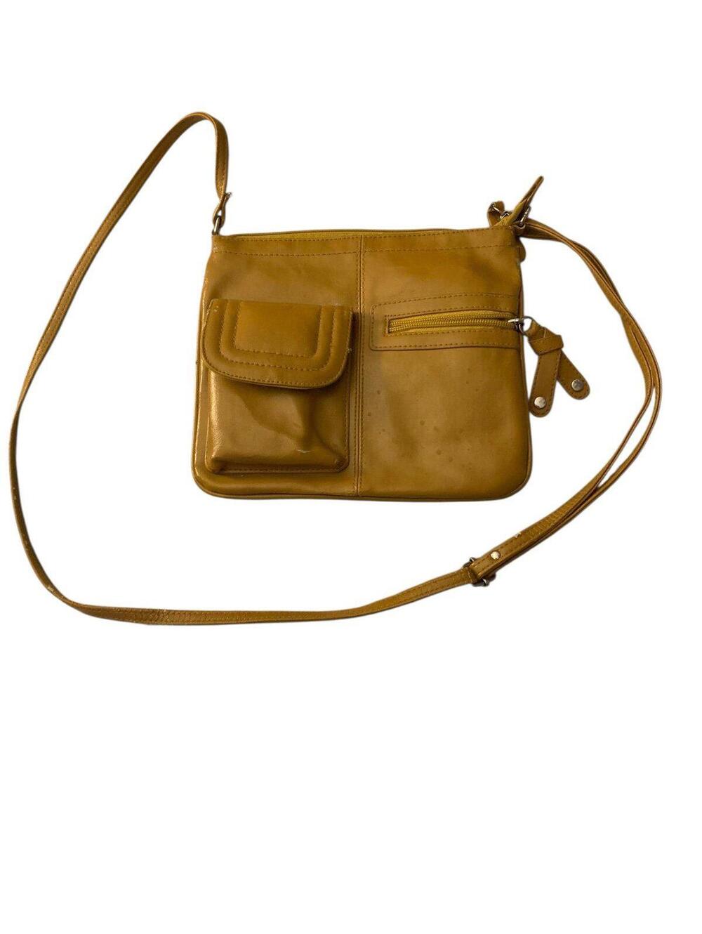 Unbranded Genuine Leather Crossbody Bag – Tan Brown Classic and versatile